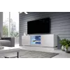 TV spintelė cama meble QIU 160 – baltas blizgus MDF, 1600×420×570 mm