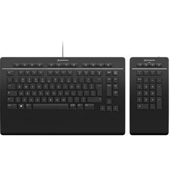 3Dconnexion Keyboard Pro su skaičių klaviatūra - Pilno dydžio klaviatūra su USB - QWERTZ - Vokiškas išdėstymas (3DX-700091)
