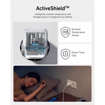Anker 511 Nano Pro 20 W USB greitasis įkroviklis mobiliesiems ir planšetėms, baltas