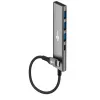 Goobay Slim 4 prievadų USB-Hub USB-C į USB-A 5 Gbit/s - kištukas 1x (76562)