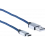 USB kabelis ShiverPeaks BS14-50030 2m USB A USB C mėlynas