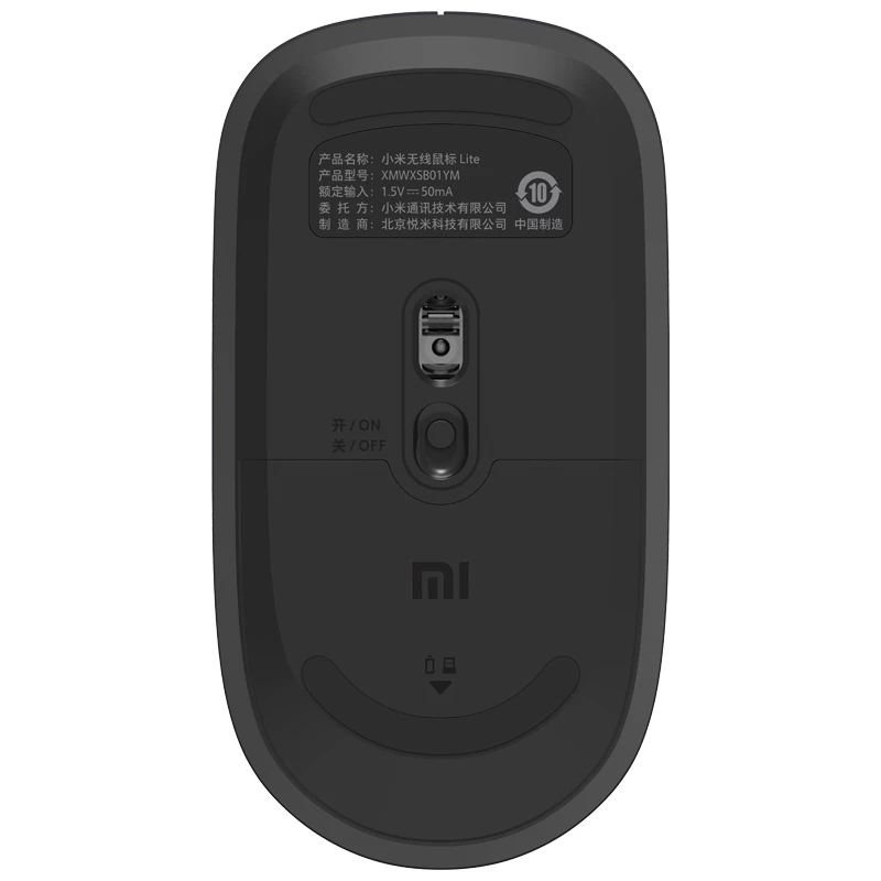 Belaidė pelė Xiaomi Wireless Mouse Lite Optinė USB Type-A Pilka/Juoda