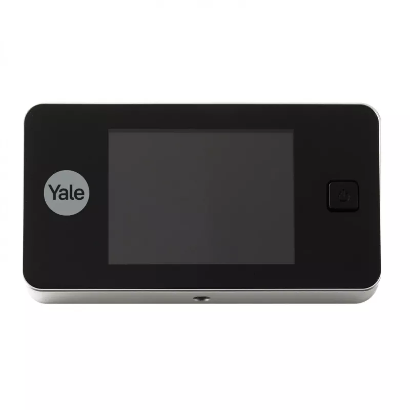 Skaitmeninis durų žiūronas Yale 45-0500-1432-00-6011 — 3,2 colio LCD, 105° žiūrėjimo kampas, juodos spalvos, 2×AAA