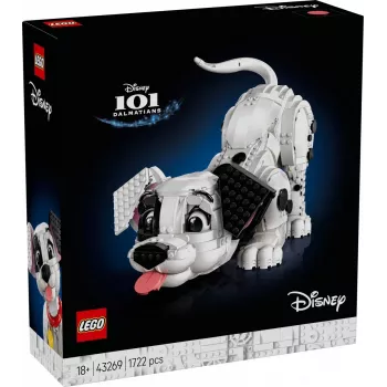LEGO Disney 43269 101 Dalmatinų šuniukas – kolekcinis statybų rinkinys, 1722 dalių, 220 mm aukščio, 18+