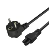 Maitinimo laidas Savio Strom IEC 60320 C5 CEE 7/7 3m juodas C5 mova C tipo