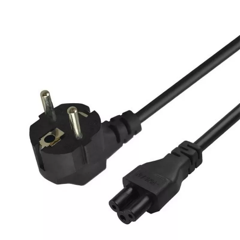 Maitinimo laidas Savio Strom IEC 60320 C5 CEE 7/7 3m juodas C5 mova C tipo