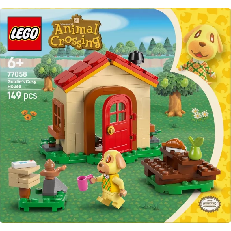 Konstruktorius LEGO Animal Crossing Jaukus namelis 77058, 149 dalių, 1 minifigūrėlė, dydis 120×90×70 mm