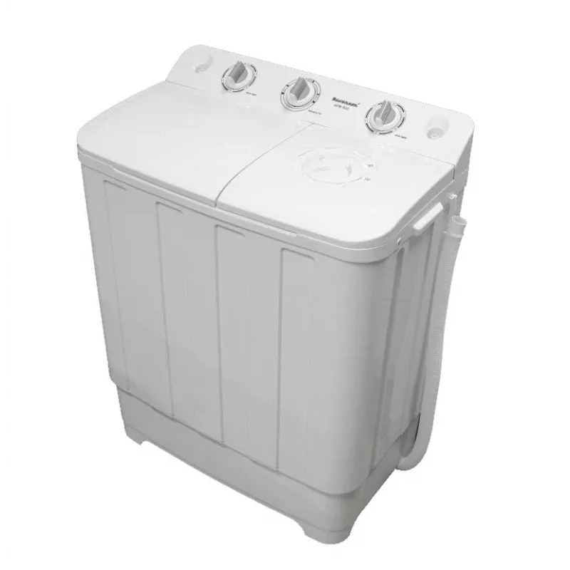 Pusiau automatinė skalbimo mašina Ravanson XPB-800 — 7,5 kg, 1400 aps./min., viršutinis pakrovimas, balta