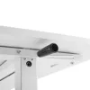 Stalas su rankiniu aukščio reguliavimu Ergo Office, maks. 40 kg, maks. aukštis 117 cm, su stalviršiu darbui stovint ir sėdint, ER-401 W