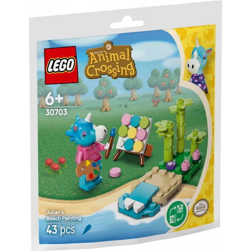 Bricks Animal Crossing 30703 Julianos paplūdimio paveikslas