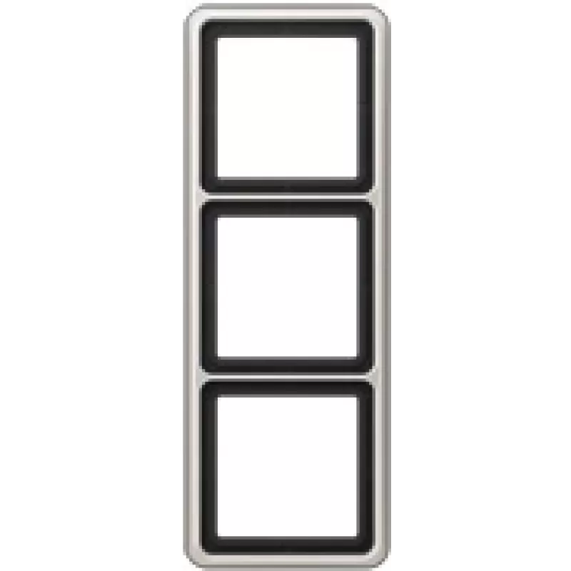JUNG CD 583 PT. Produktfarbe: Platin, Markenkompatibilität: JUNG, Material: Aluminium. Breite: 81 mm, Höhe: 223 mm (CD583PT)