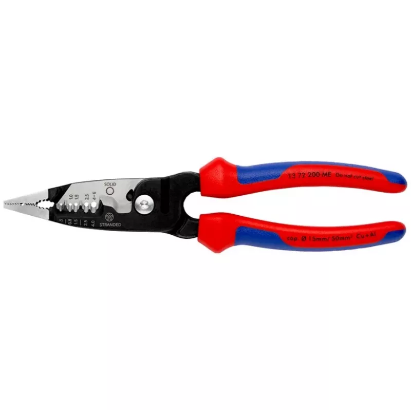 Knipex 13 72 200 ME vielos nuėmiklis Juoda, Mėlyna, Raudona, Nerūdijantis plienas