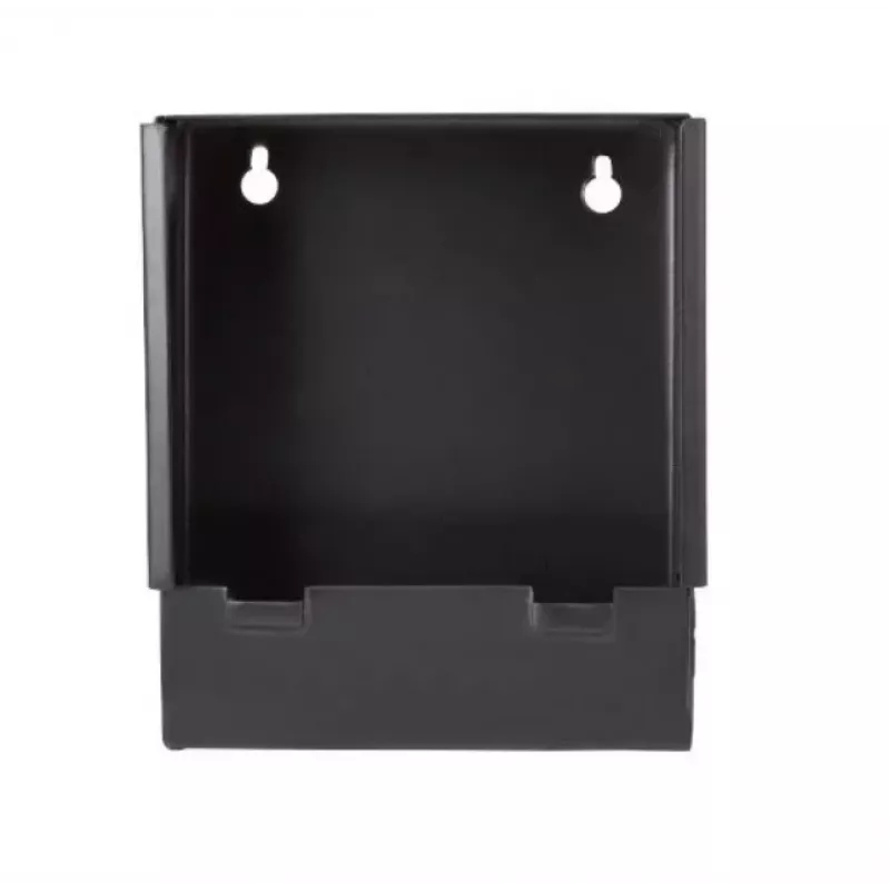 Pločio metalinis kulkų gaudytuvas broń.pl K-14-3 14x14 cm plokščias, 1,25 mm, juodas, sieninis laikiklis arba stovas