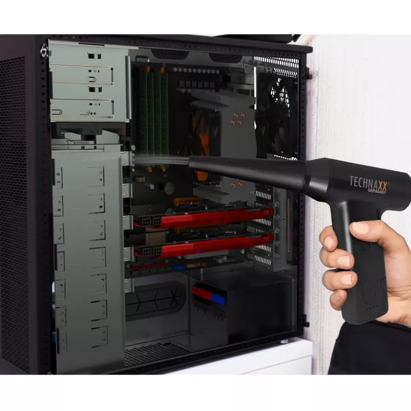 Nešiojamas ventiliatorius Technaxx TX-293 160 W Juodas ABS 130000 RPM USB