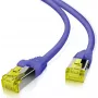 Tinklo laidas Helos 191045 0,5 m Cat6a S/FTP Violetinis/Geltonas
