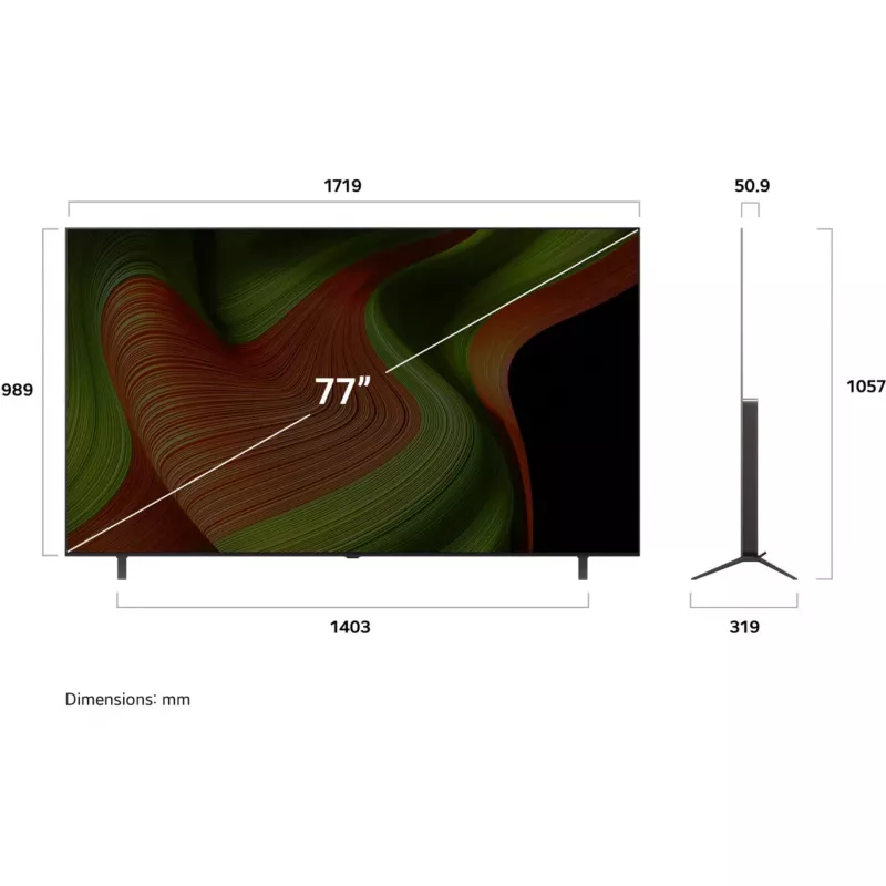 Televizorius LG OLED77B59LA 77 col. OLED 4K