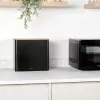 Salter BW129001EU7 4 dalių dėžučių rinkinys duonai ir kepiniams, juodas