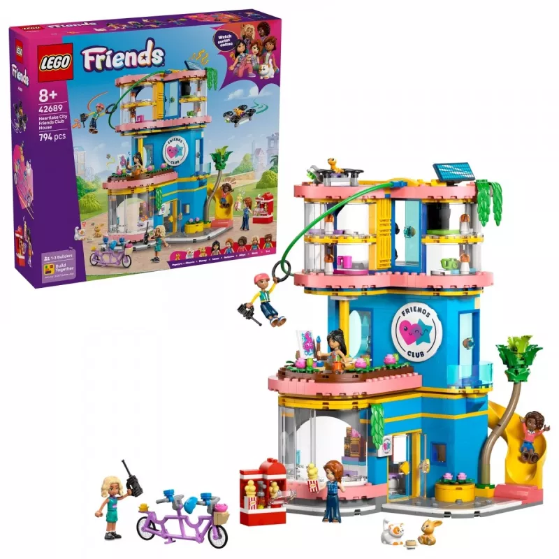 LEGO Friends 42689 Širdies ežero miesto draugų klubas