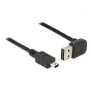 USB laidas DeLOCK 1m USB 2.0-A į Mini-USB B juodas