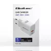 Kroviklis QOLTEC 51824 GaN 35W USB-C PD ir USB QC 3.0, 5–20V, 1x USB-C, 1x USB-A