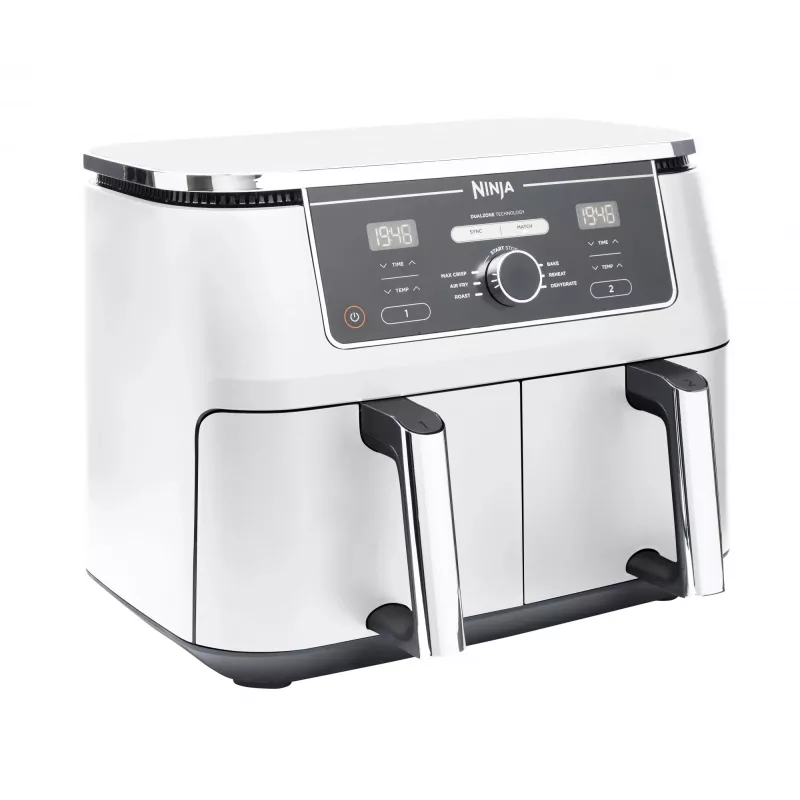 Karšto oro gruzdintuvė Ninja AF400EU Double 9,5 L 2470 W Balta, sukamieji ir liečiamieji valdikliai