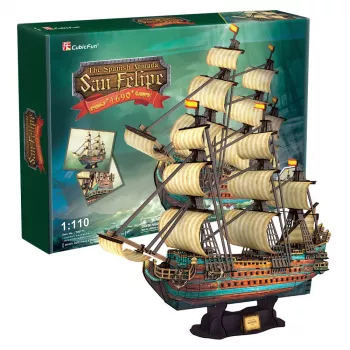 PUZZLE 3D Burinis laivas Ispanijos Armada San Felipe