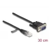 Tinklo kabelis DeLOCK 88008 Juodas 0,3 m RJ-45