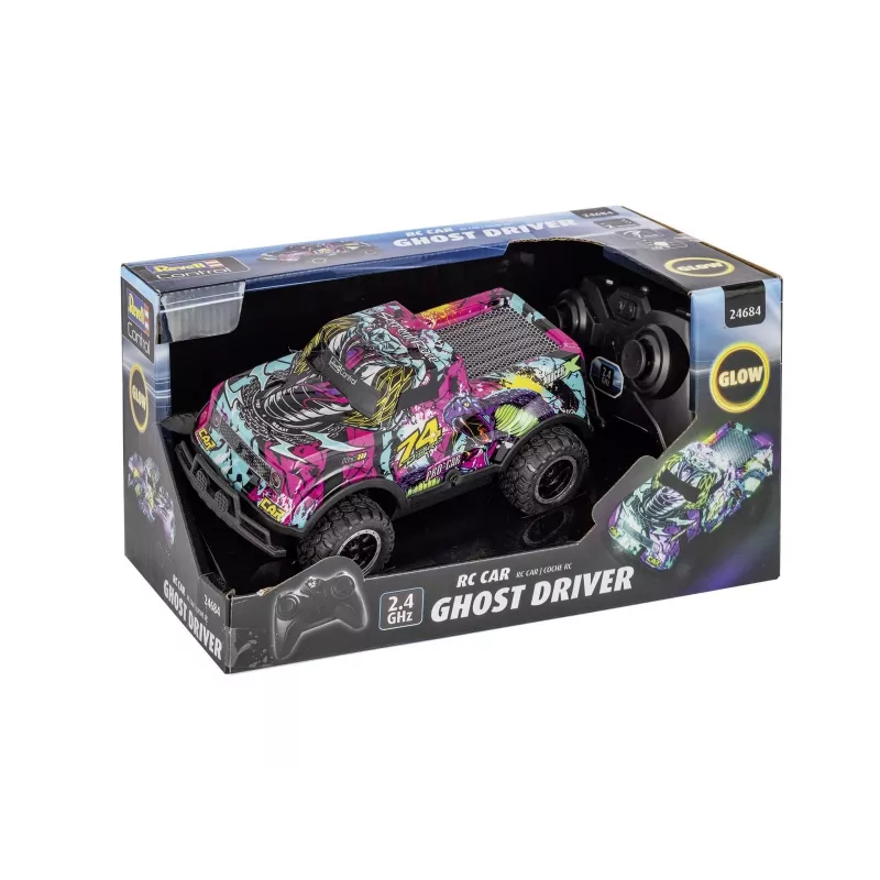RC automobilis Ghost Driver - Violetinis
