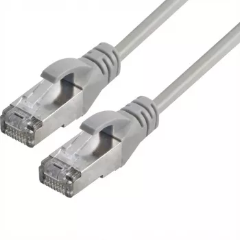 Pataisos laidas RJ45, CAT6A 500 MHz, 1,0 m, pilkas, S-STP (S/FTP), TPE/LSZH (Ultraflex), AWG26, su Cat.7 žaliava, Synergy 21 (S217603)