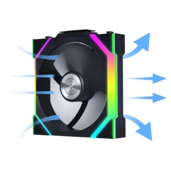 Ventiliatorius Lian Li UNI FAN SL Wireless 120 12 cm Juodas 28,5 dB 64.05 cfm