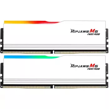 G.Skill Ripjaws M5 Neo 64 GB (2x 32 GB) DDR5-6000 MHz atminties rinkinys, baltas, AMD EXPO