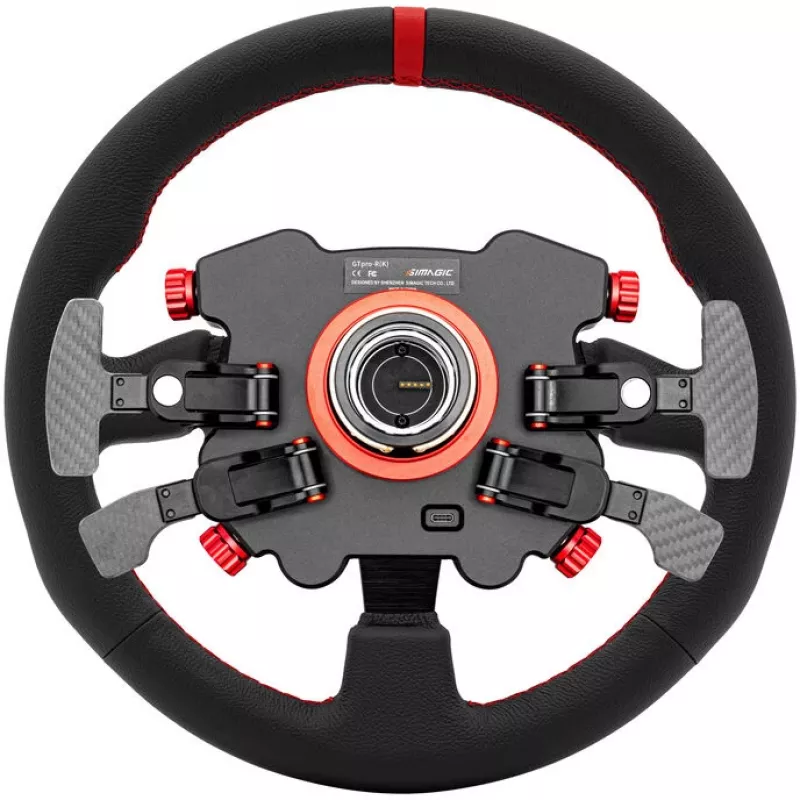 Simagic vairo rankena/hub GT1 Pro (GTPRO-R K Leather) – odinė danga, skirta GT1 serijai