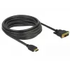 DeLOCK 85656 5 m HDMI Type A – DVI vaizdo kabelio adapteris juodas