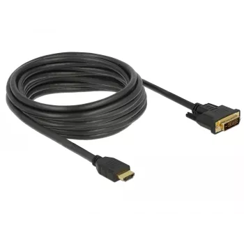 DeLOCK 85656 5 m HDMI Type A – DVI vaizdo kabelio adapteris juodas