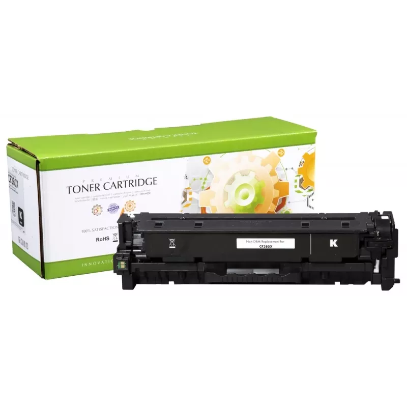 Static Control suderinamas Hewlett-Packard 312X (CF380X) juodas, 4400 psl.