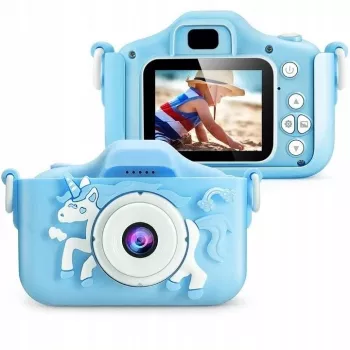 Vaikų skaitmeninis fotoaparatas Extralink Kids Camera H29 Single Blue, 1080P 30fps, 2.0 colio ekranas
