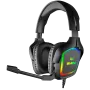 Ausinės žaidimams su mikrofonu SVEN AP-U750MV, juodos (USB, RGB)