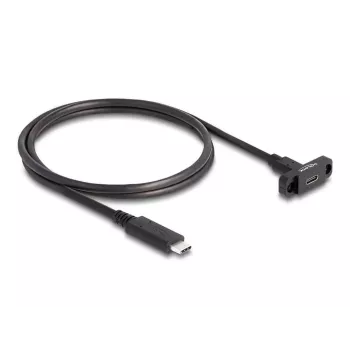 DeLOCK SuperSpeed USB 10 Gbps laidas USB Type-C kištukas į lizdą 1 m juodas
