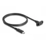 DeLOCK SuperSpeed USB 10 Gbps laidas USB Type-C kištukas į lizdą 1 m juodas