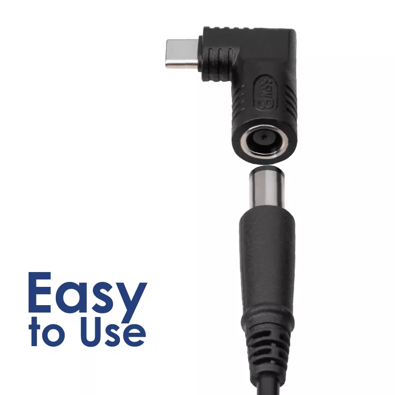 Akyga AK-ND-D10 DC 4,8 x 1,7 mm – USB-C PD adapteris nešiojamojo kompiuterio įkrovikliui, 65 W, skirtas Dell