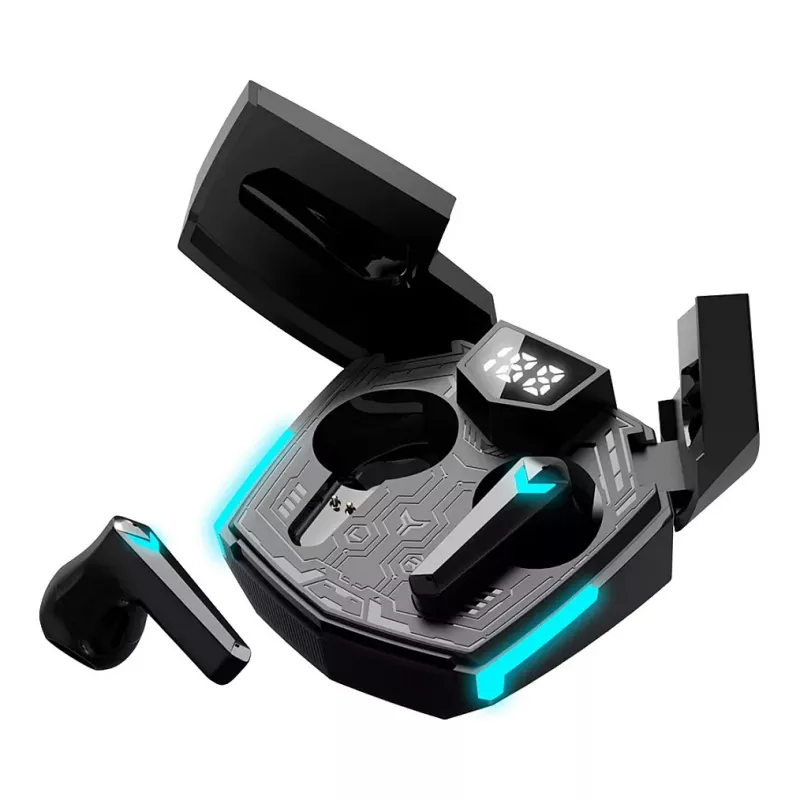 Canyon GTWS-2 Belaidės ausinės žaidimams su ausų kabliukais, USB-C, Bluetooth, įkrovimo doku, juodos (CND-GTWS2B)