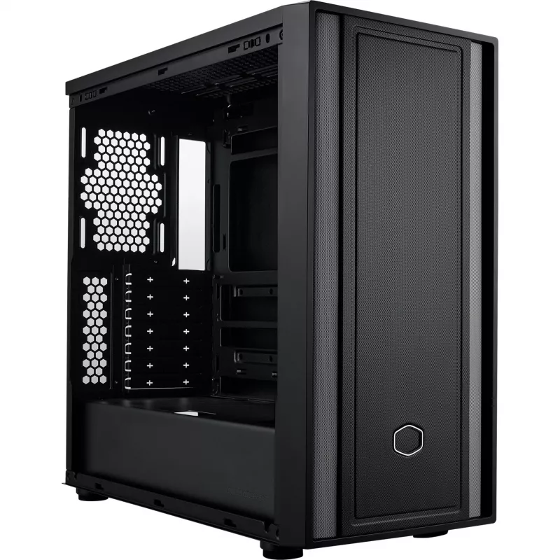 Cooler Master MasterBox 600 Lite PC korpusas, MIDI bokštas, E-ATX, grūdintas stiklas – juodas