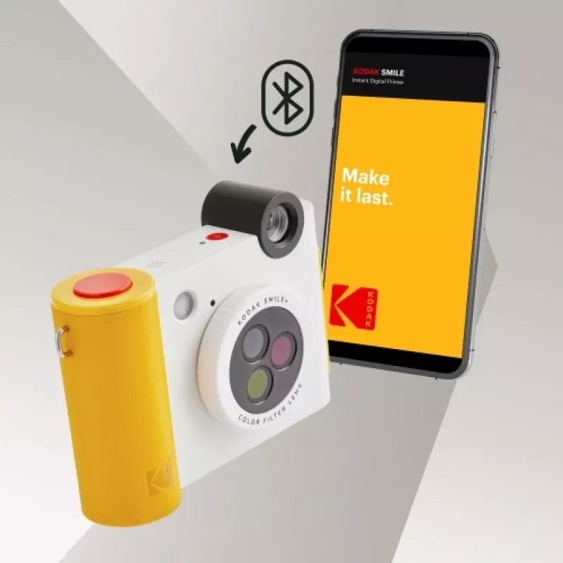 Kodak SMILE+ Momentinė Spausdinimo Kamera, 2x3'', Balta