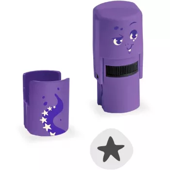 Vaikiškas antspaudas COLOP 156695 apvalus violetinis su muilu