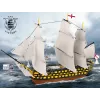 Konstruktorius Cobi HMS Victory — 2517 detalių, detalus istorinis burlaivio modelis
