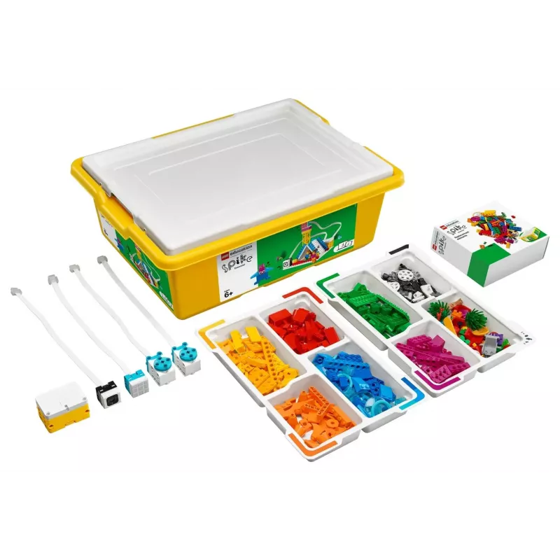 LEGO Education SPIKE Essential Set A+ 45345 – edukacinis robotikos ir kodavimo rinkinys, 449 elementai, nuo 6 metų