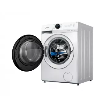 Skalbimo mašina Midea MF200W80WB/W-HR, priekinė pakrova, 8 kg, 1400 aps./min., LCD, garo funkcija, 60 cm pločio
