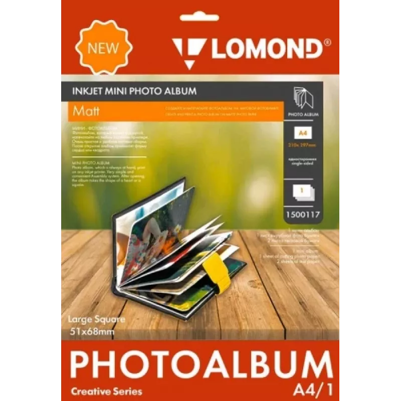 Mini foto albumas Lomond Large Square Matte 51×68 mm