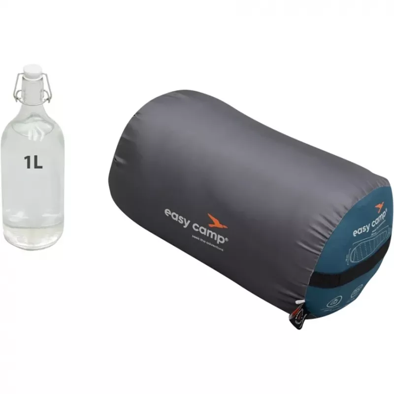 Miegmaišis easy camp Raven I Mummy 5°C Petrol (Model 2025)