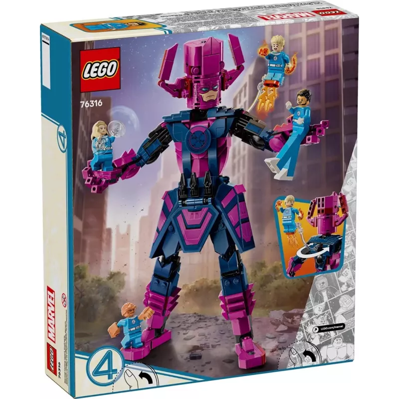 LEGO statybinis rinkinys Marvel Super Heroes 76316 — Fantastiškieji keturi: Galaktus minifigūrų rinkinys, 427 dalių, 4 minifigūros, nuo 9 metų